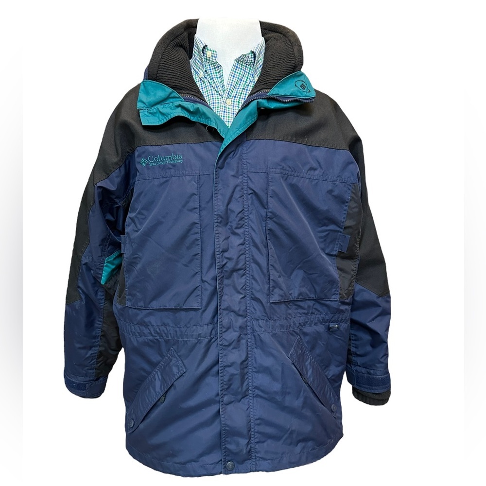 Columbia Mens Blue Waterproof Westridge Winter Jacket with Fleece Lining‎ Size L